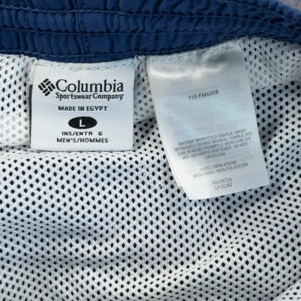Columbia PFG Swim Trunks‎ Mens L Blue Omni Shade 39x16.5 Fishing Shorts